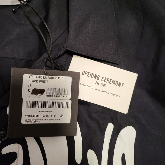 OPENING CEREMONY Oversized Melted Logo Short Sleeve Shirt - Picture 7 of 8